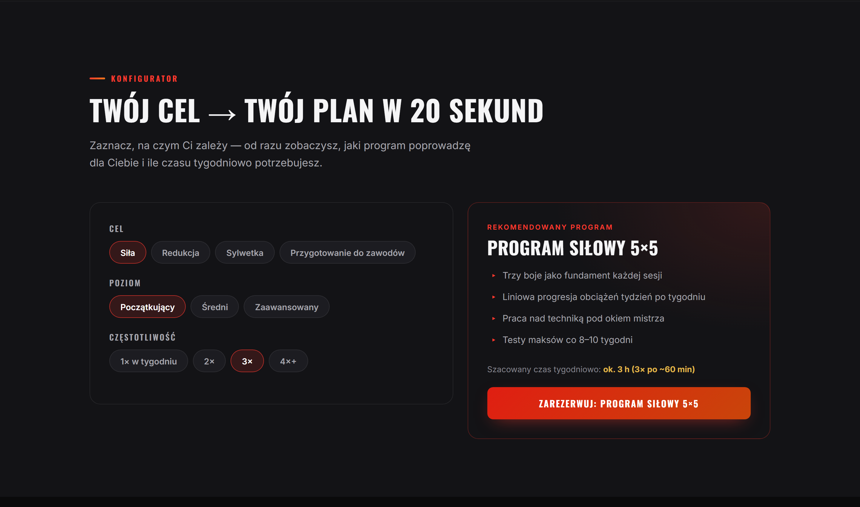 Bercik — Trening siłowy — zrzut 2